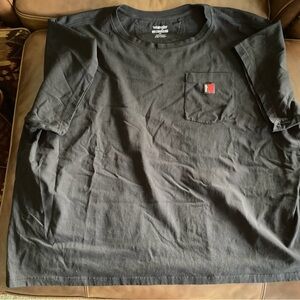 WRANGLER RIGGS Workwear Pocket T Shirt Men’s 4X Black Short Sleeve